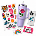 Upload a UV DTF Sticker Sheet