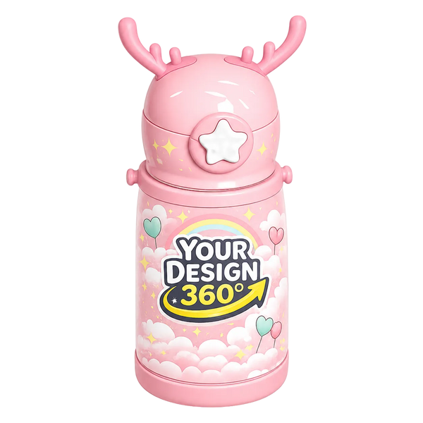 16oz Custom Kids Deer Bottle — alternate view