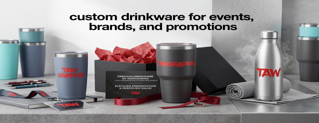 Custom Drinkware for Events, Brands & Promotions That People Actually Keep