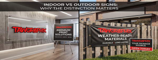 Indoor vs Outdoor Signs: The Costly Mistake Most Businesses Make