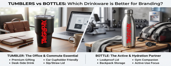 Tumblers vs Bottles: Which Drinkware Is Better for Branding?