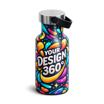 Custom 16Oz Aluminum Water Bottle – Custom Printed – Tawgraphix