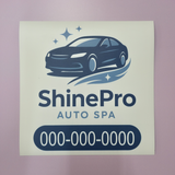 Square - Car Magnet - Tawgraphix