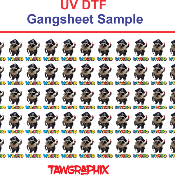 UV DTF Gang Sheet - Upload Your Print Ready File – Custom Printed – Tawgraphix