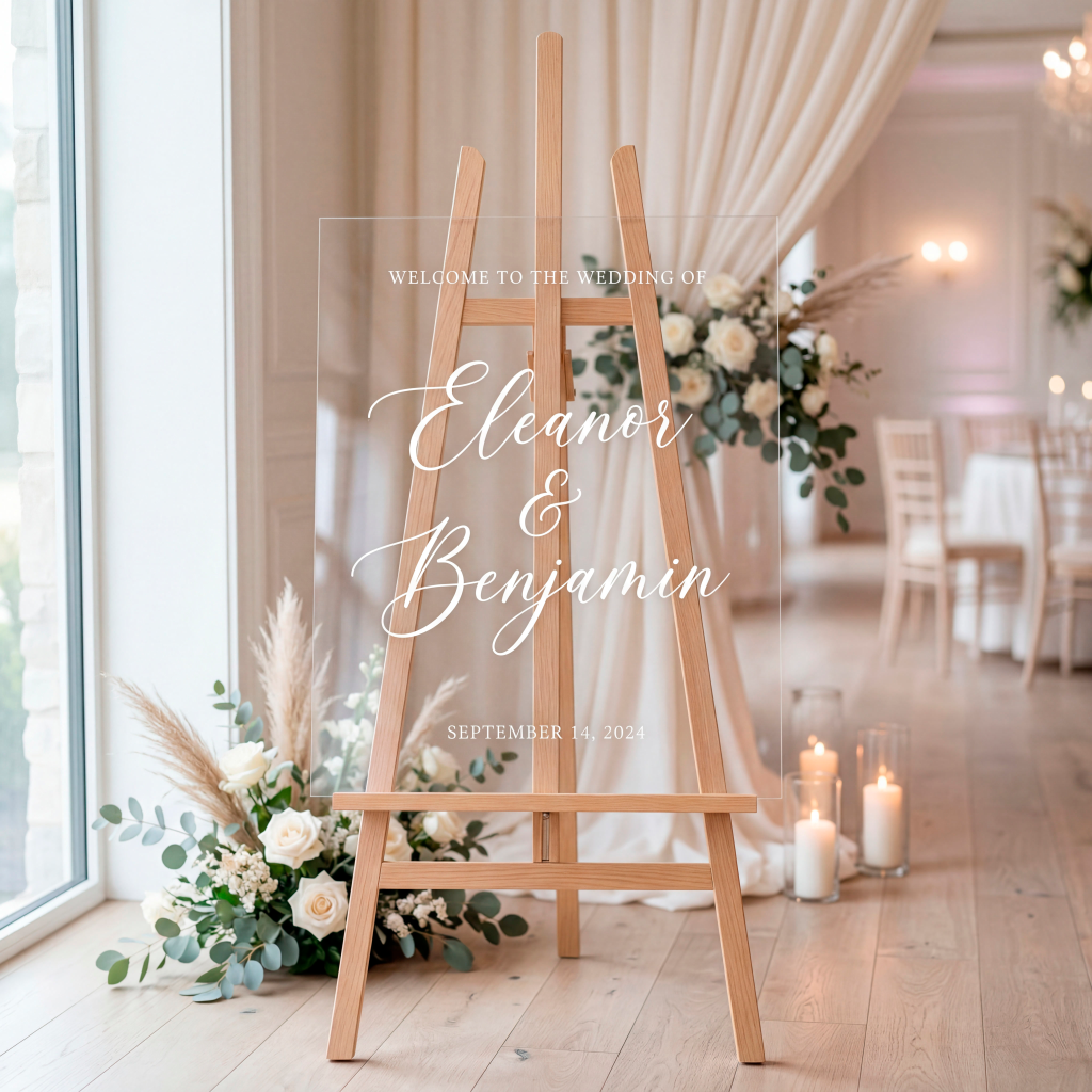 custom acrylic welcome sign 