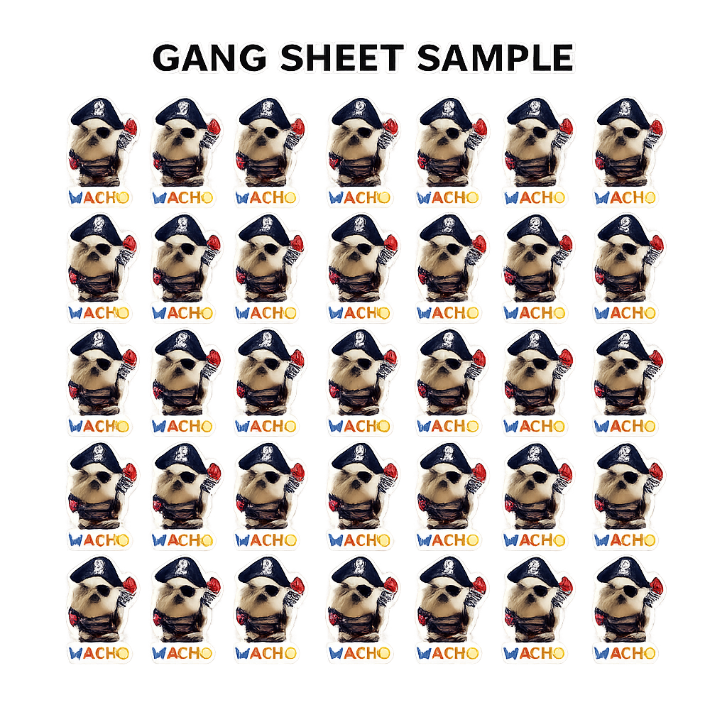 UV DTF Gang Sheet - Upload Your Print Ready File – Custom Printed – Tawgraphix