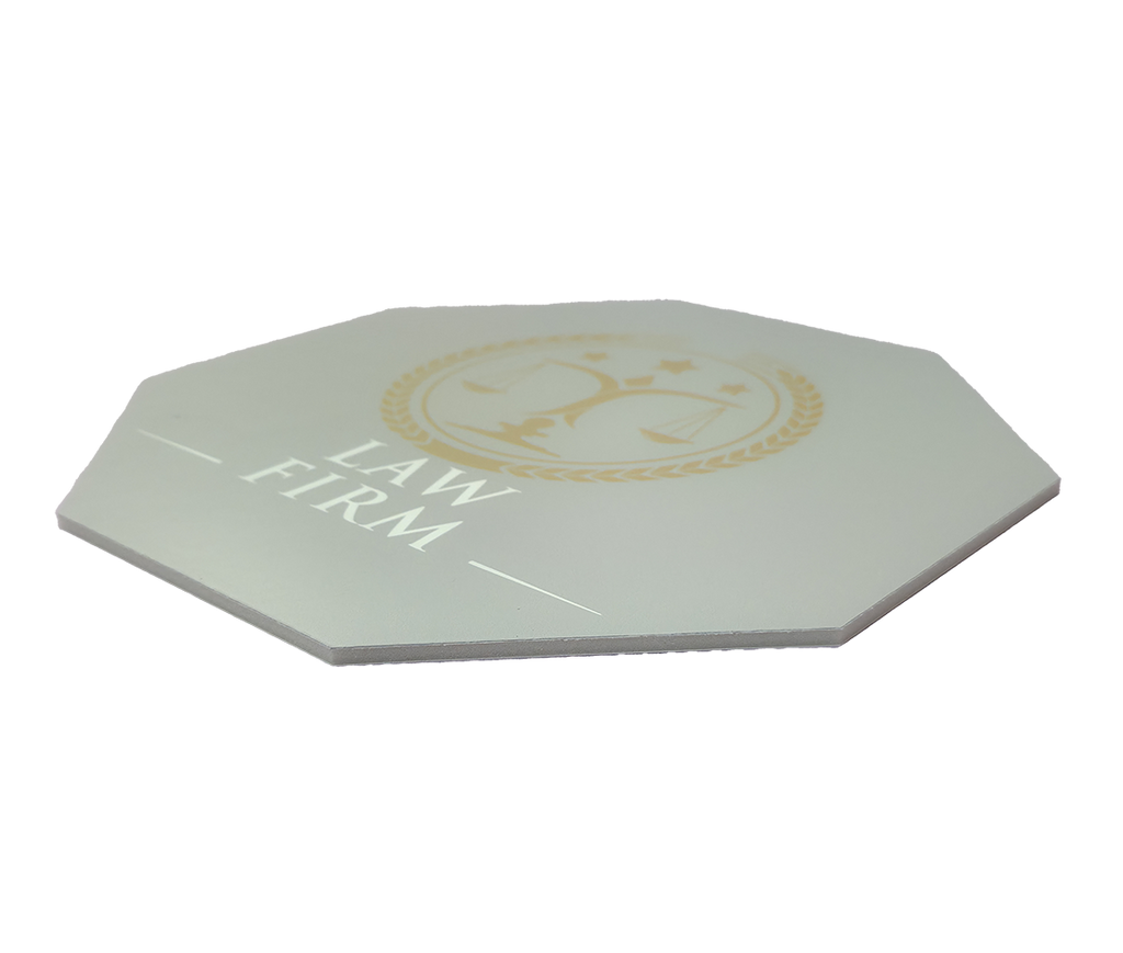 Octagon - White Foam Board – Custom Printed – Tawgraphix