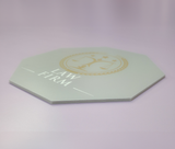 Octagon - White Foam Board - Tawgraphix