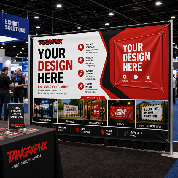 Indoor/Outdoor Banner – Custom Printed – Tawgraphix